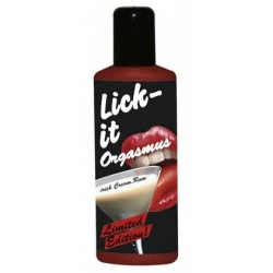 Lick-it Orgasme 100ml glijmiddel met rumsmaak